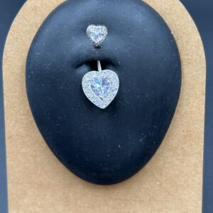 1 Pz. Piercing da ombelico Cuore