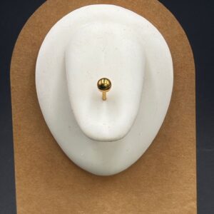 3 Pz. Piercing Da Lingua Acciaio Chirurgico Colore Oro