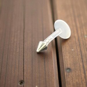 6 Pz Piercing Acciaio Chirurgico
