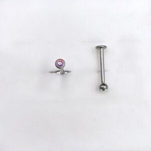 6 Pz Piercing Acciaio Chirurgico