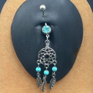 1 Pz Piercing Ombelico Acchiappasogni Acciaio Chirurgico