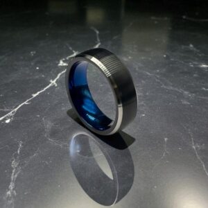 Anello fascia Acciaio Chirurgico Nero